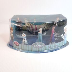 Disney Store Frozen Figurine Playset 6 Pc. Elsa Anna Olaf